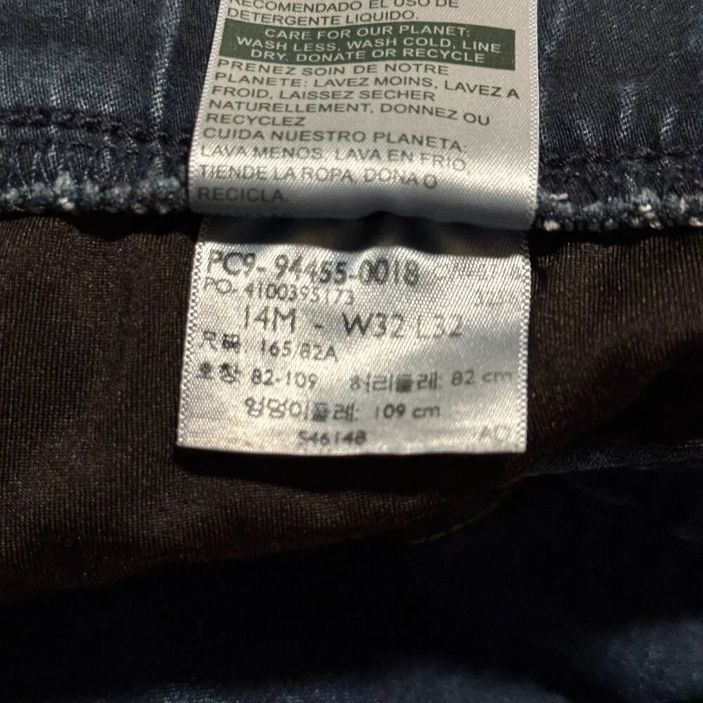 Levi Strauss Signature Gold Totally Shaping Pull On Skinny Jeans Dark Wash 14 - Picture 8 of 8